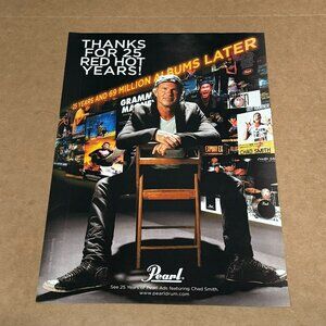 Chad Smith of Red Hot Chili Peppers - PEARL DRUMS - 2011 Print Advertisement